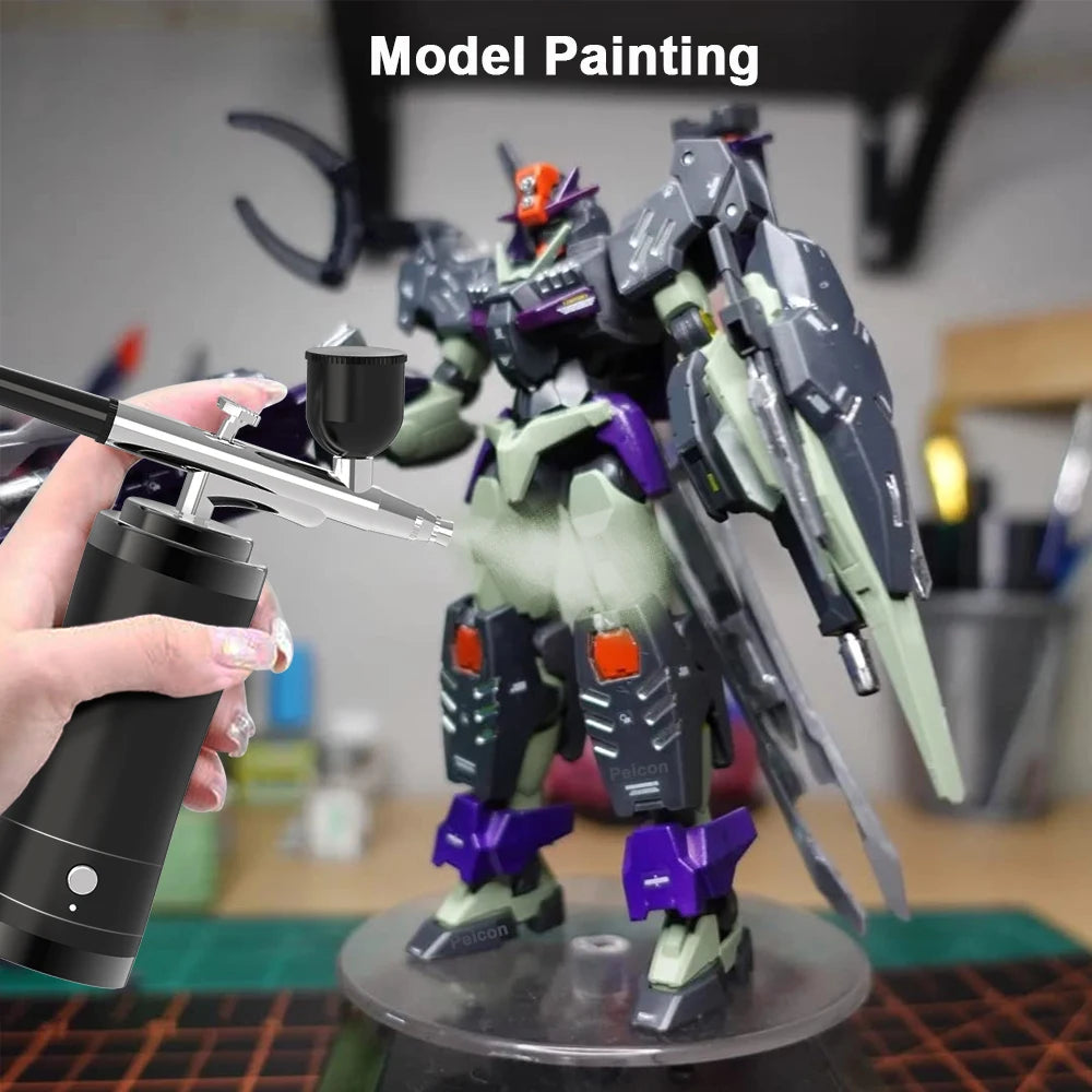 Nails Art Painting Airbrush With Compressor For Cake Decoration Makeup Manicure Nail Airbrush Portable Varnish Paint Sprayer Gun