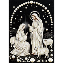 Load image into Gallery viewer, DIY Pearl Diamond Painting kits for Adults Beginners,Religious themes Sparkling Art Painting Craft Home Wall Decor handmade Gift
