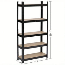 Load image into Gallery viewer, Adjustable Shelf Steel Garage Home Metal Unit Wire for Home, Kitchen, Office, Garage, Bedroom, Closet
