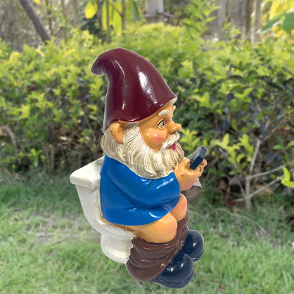 Garden Dwarf Gnomes Miniature Ornaments Garden NaughtyGnome Figurines Decoration Handicraft Courtyard Resin Statues Decoration