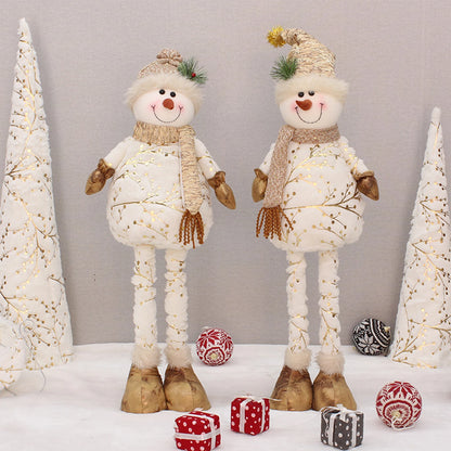 Christmas Snowman Plush Toys Full of Warm Atmosphere Stuffed Toy for Family Friend Neighbor Gifts