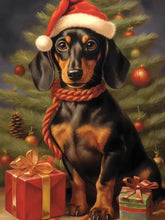 Load image into Gallery viewer, Dachshund 5D Diamond Painting Cute Pet Dog Art Mosaic Portrait DIY Diamond Embroidery Room Home Decor Art Rhinestones Handicraft
