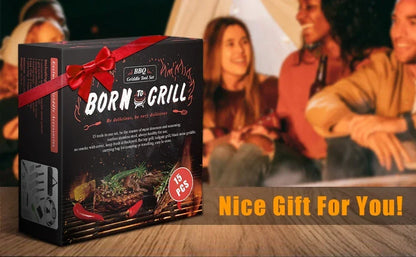 15-Piece Flat Top Grill Tool Set for Blackstone and Camping, Stainless Steel Accessory Set for Outdoor Grilling