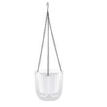 Load image into Gallery viewer, Garden Decoration Self-watering Flower Pot Plant with Chain Hanging Flower Pots Round with Drainage Holes Houseplant Flowerpot

