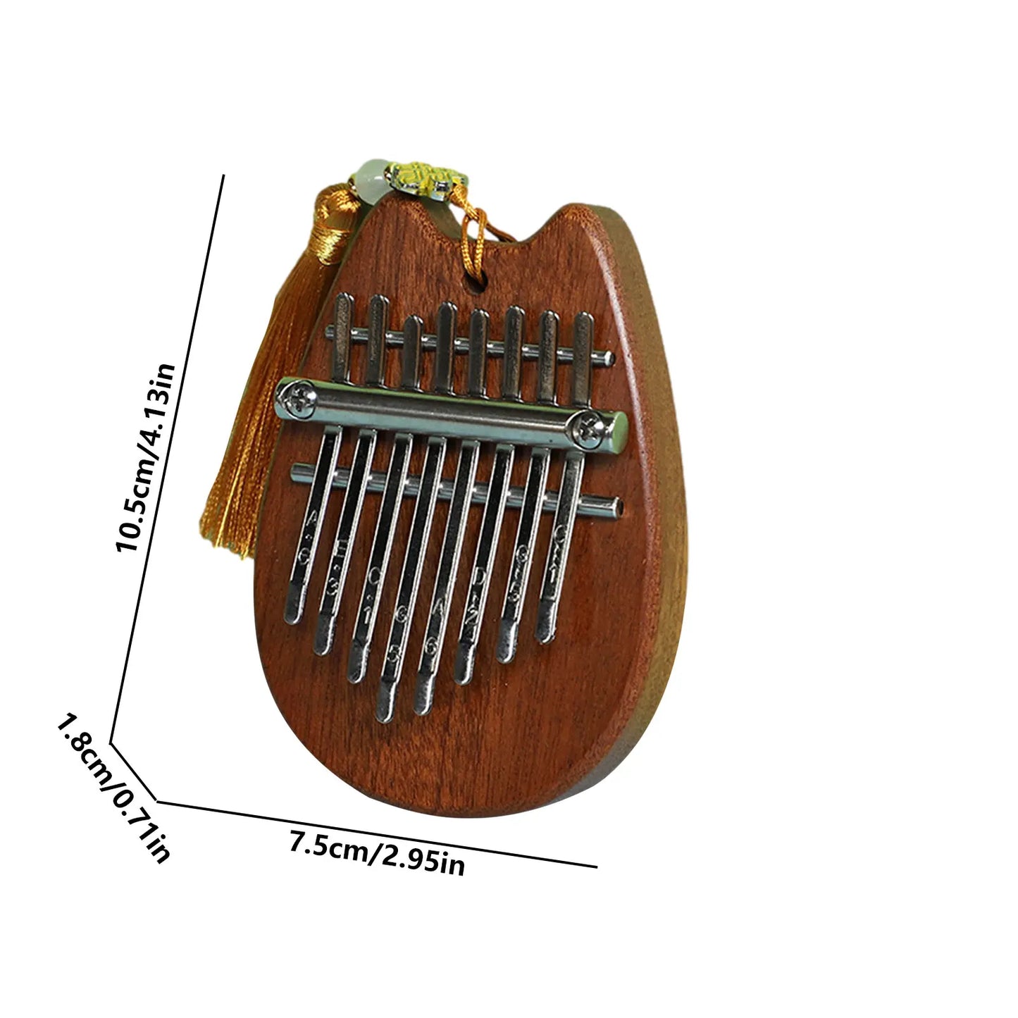 Kalimba Thumb Piano 8 Key Alto Mini Kalimba Instrument Portable Mbira Finger Piano Finger Instruments Decorative Cute For Kids