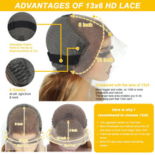 Load image into Gallery viewer, 30 Inch 4/27 Highlight Wig Human Hair Body Wave 13x6 Hd Lace Frontal Wig Brazilian Remy Colored  Transparent Lace 13x4 For Women
