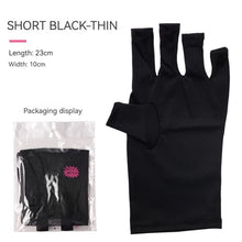Load image into Gallery viewer, Nail Tools Anti-ultraviolet Uv Gloves Sun Black Half Exposed Fingertips Phototherapy Gloves Short Section
