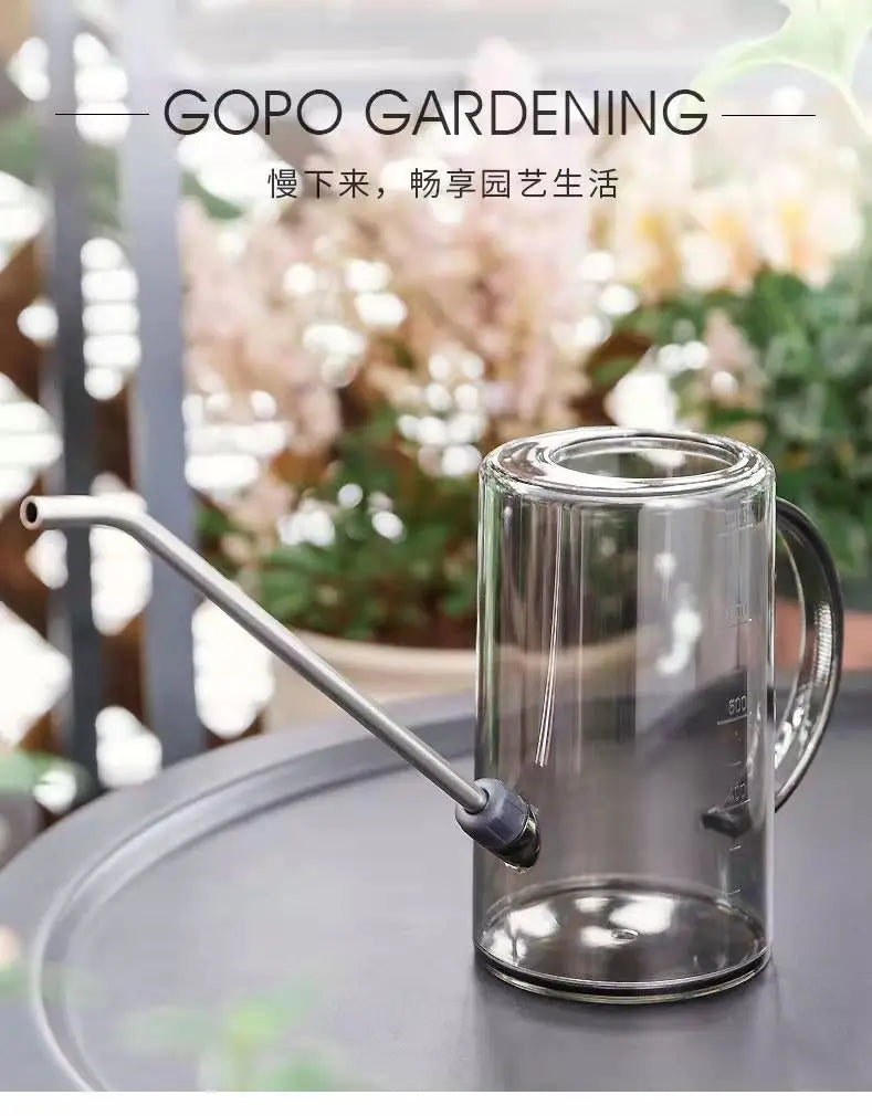 Watering Can, Small Watering Cans for House Plants, Succulents and Flowers,Long Spout,1 Liter,with Bonus Plant Spray Bottle