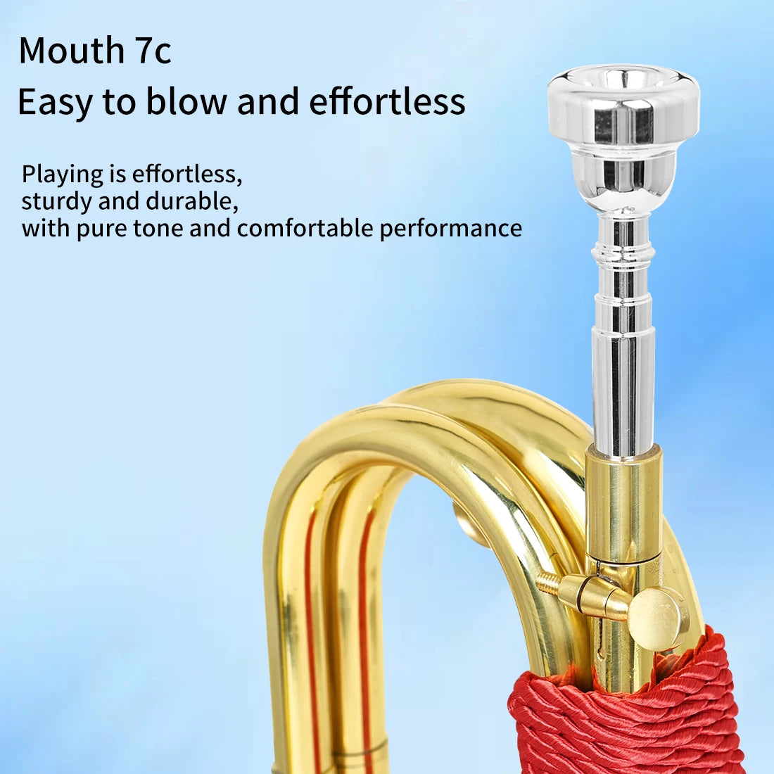 MBAT Tuba Spanish Sound Pure And High-Quality Brass BugleThick Copper Tube Brass Instrument Suitable For Beginners&Performers