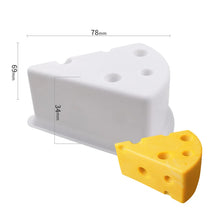 Load image into Gallery viewer, Creative Cheese Shape Silicone Mold Aromatherapy Soap Candle Mold Fondant Mousse Cake Chocolate Baking Decoration Baking Tray
