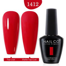 Load image into Gallery viewer, NAILCO 15ml Transparent Nude Color Series Jelly Gel Nail Polish Pink Red Nails Art Manicure Gel Varnishes Gellack Design Lacquer
