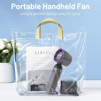 Handheld mini fan 3 in1 Portable Fan Rechargeable Handheld Turbo Fans  5 Speed USB Foldable Portable Neck Hanging Fans