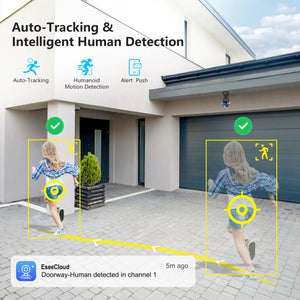 Jennov 2Pcs 2K WiFi Light Bulb Security Camera Wireless Outdoor - Cameras for Home Security Outside, Light Socket Indoor Camera