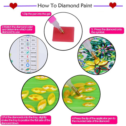 5 to Choose from 5D DIY Partial Special Shaped Drill Diamond Painting Kit Mary & Jesus Decoration