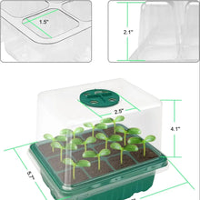 Load image into Gallery viewer, Full-Featured Seedling System, Moisturizing and Insect-Proof Transparent Cover, Layered Drainage Tray, Home Gardening Nursery Greenhouse Kit
