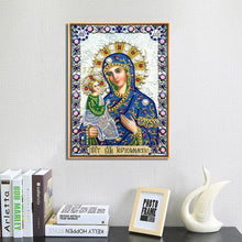 Load image into Gallery viewer, New 5d DIY Diamond Painting Cross Stitch Character Religious Lady, Round Diamond Embroidery Home Decoration 30x40cm
