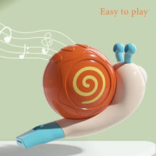 Load image into Gallery viewer, Musical Instrument Snail Whistle Pronunciation Training Clarinet Snail Musical Whistles Kids Interactive Washable
