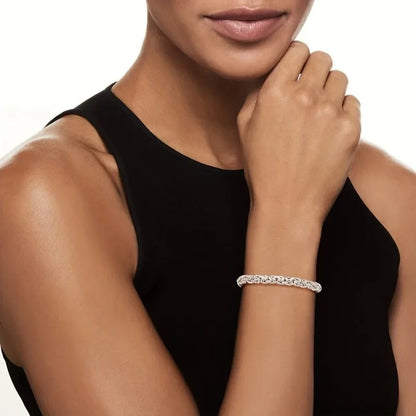 1pcs Italian Byzantine Bracelet, Metal Vintage Bracelet, Women's Fashion Bracelet Fashion Item, Suitable for Birthday Gift More