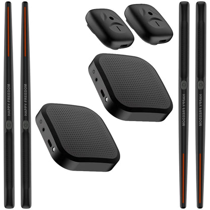 Electric Air Drumsticks Portable Air Drum with Drumsticks Professional Smart Electronic Drum Set for Beginners Children Adults