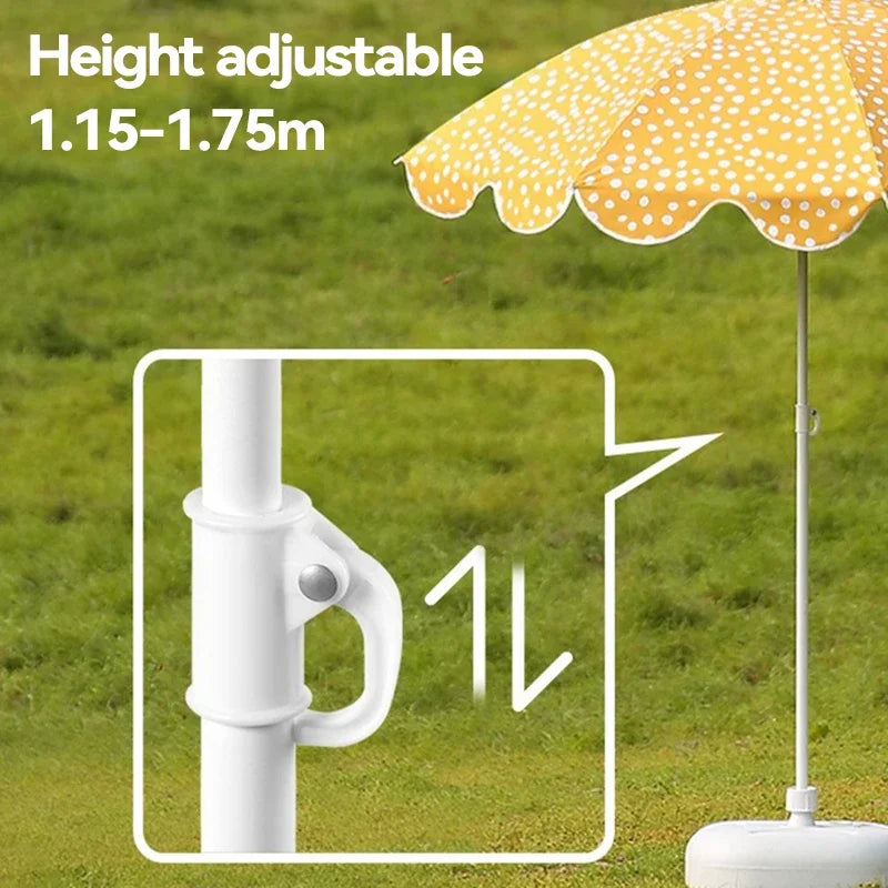 Garden Big Patio Umbrella Windproof Strong, Travel Beach Umbrella, Patio Sun Umbrella UV Protection, Large Camping Umbrellas