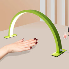 Load image into Gallery viewer, LED Half Moon Light Adjust Brightness 3000K‑6000 Half Moon Desk Lamp for Nail Art, Facial Spa, Skincare, Lash Extensions
