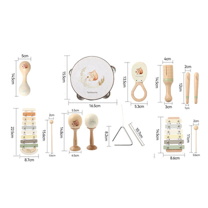 Musical Instruments Montessori Music Baby 0 12 Months Toys Drum Xylophone Kids Early Educational Wooden Instruments Baby Toys