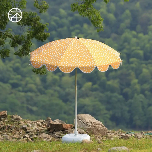 Garden Big Patio Umbrella Windproof Strong, Travel Beach Umbrella, Patio Sun Umbrella UV Protection, Large Camping Umbrellas
