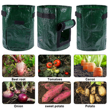 Load image into Gallery viewer, Potatoes Grow Bags 3/5/10 Gallon Gardening Plant Growing Bags for Potato Tomato Carrot &amp; Other Vegetable Planter Container
