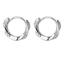 Load image into Gallery viewer, 925 sterling silver women&#39;s earrings earrings set with Zircon beautiful unique design charm jewelry wedding gift
