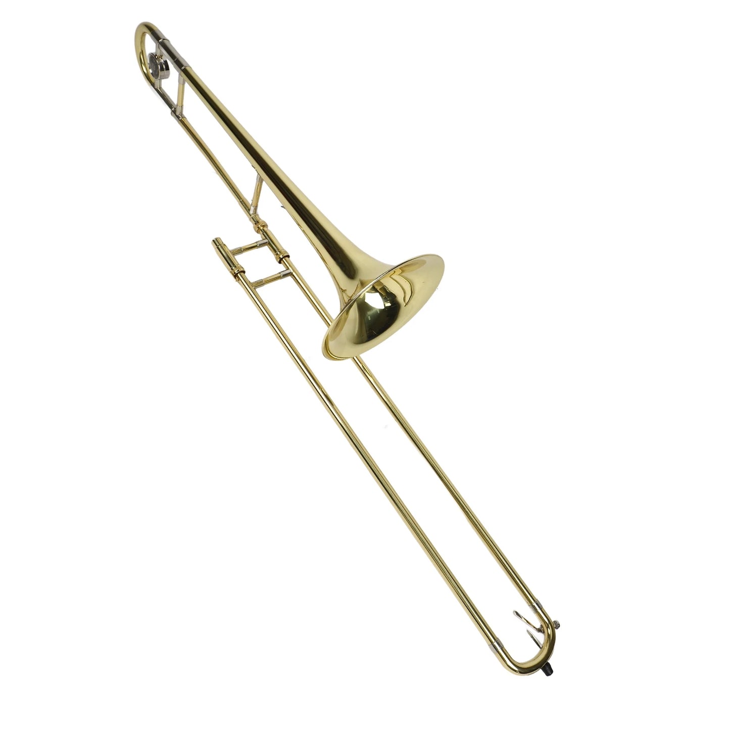 Brass Gold Lacquer Silver Trumpet Alto Trombone Brass Bb Tone B Flat Wind Instrument with Cupronickel Mouthpiece Wind Instrument