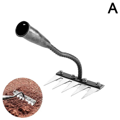 5/6/7/8 Garden Hoe Weeding Tool Digging Wild Vegetables Weeding Loosening Soil Agricultural Farm Tools Menggang Rake