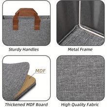 Load image into Gallery viewer, Fabric Storage Bins, Extra Large Foldable Storage Boxes, Closet Organizers and Storage Baskets for Closet Living Room Shelves
