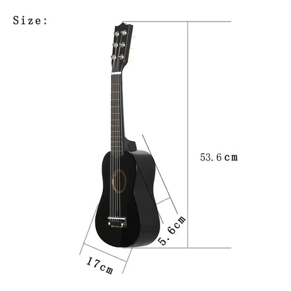 Basswood Guitar Ukulele 6 Strings Musical Instruments Kids Playing Educational Toys Gift for Beginner Music Lover