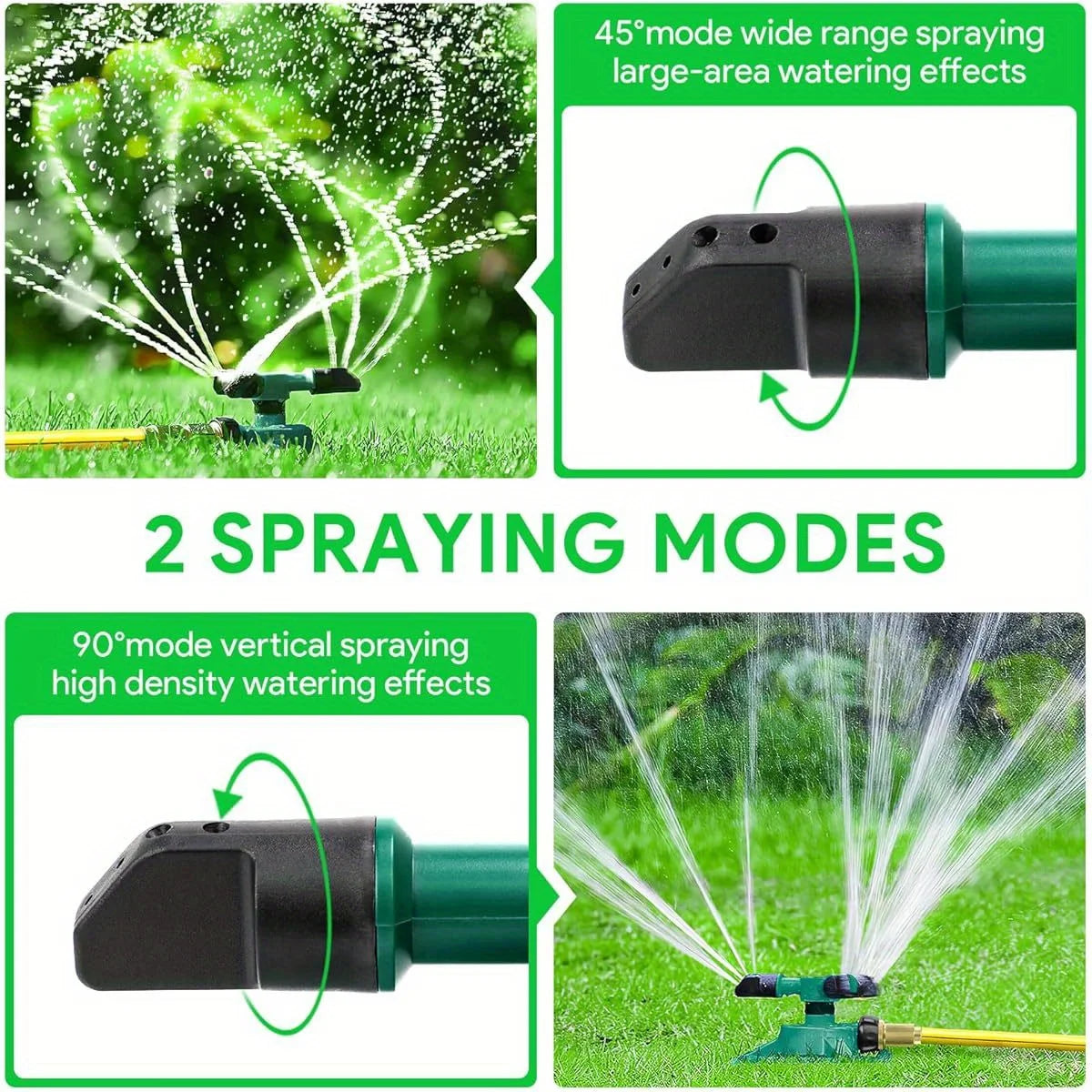 Garden Sprinkler, Adjustable 360 Degree Rotation Lawn Sprinkler, Large Area Coverage, Multipurpose Yard Sprinklers for Plant Irr