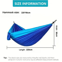 Load image into Gallery viewer, Camping Hammock Lightweight Hammock Portable Hammocks for Indoor Outdoor Hiking Camping Backpacking Travel Backyard Beach
