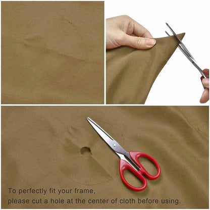 Umbrella Replacement Canopy 6/8 Ribs Patio Umbrella Cloth without Stand 7.5/9/10ft Outdoor Beach Garden Waterproof Parasol Cover