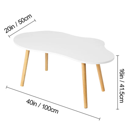 Nordic Minimalist Coffee Table Living Room Coffee Table Light Luxury Solid Wood Furniture Coffee Table  Round Modern Side Table