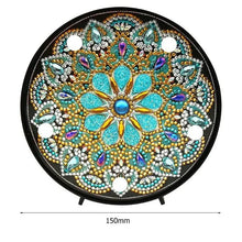 Load image into Gallery viewer, Mandala Round Circle DIY Diamond Painting Led Light Night Lamp Table Desk Decoration

