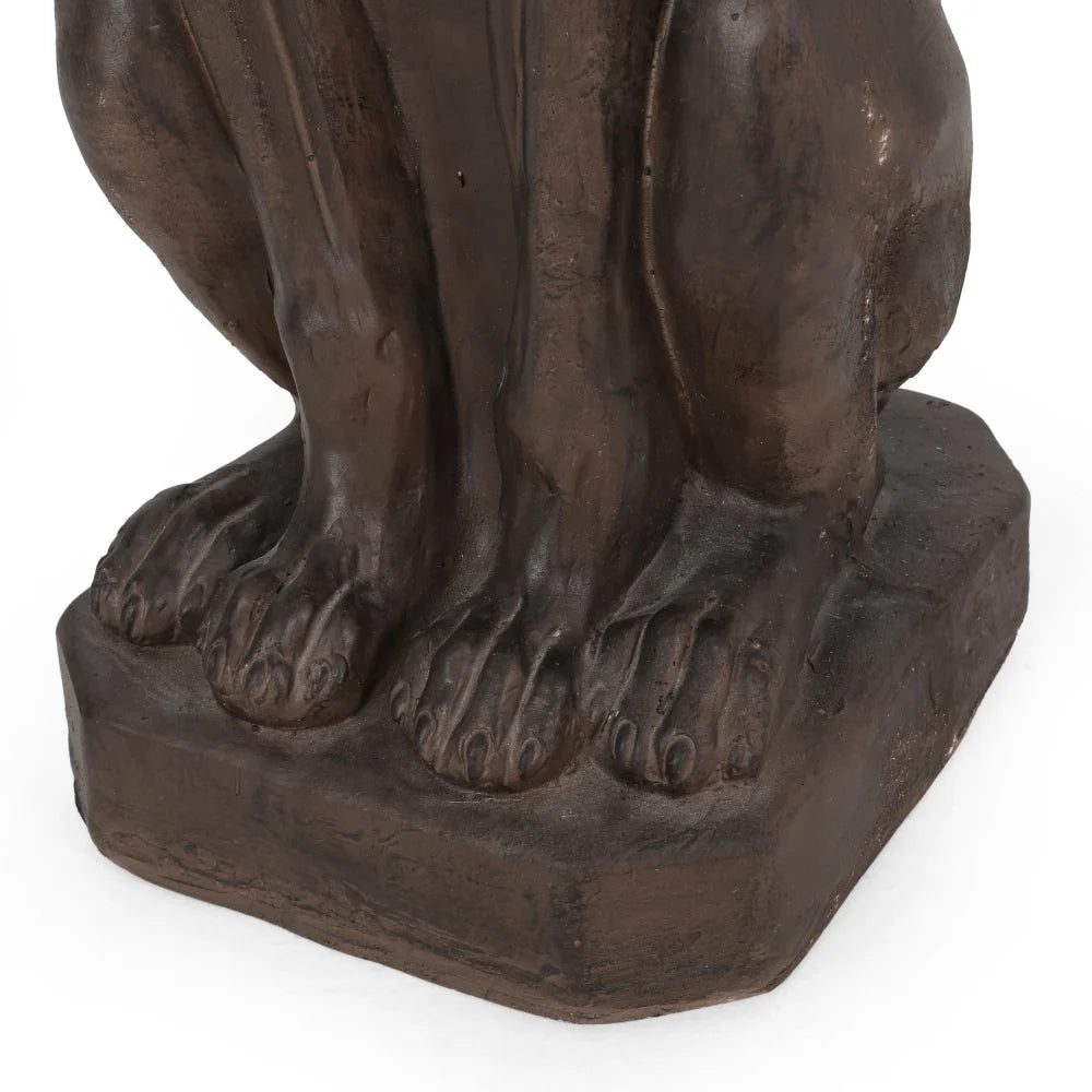 GREY HOUND DOG STATUE Used for Gardens Landscaping Terraces and Lawns Creating A Peaceful Oasis in Outdoor Living Spaces