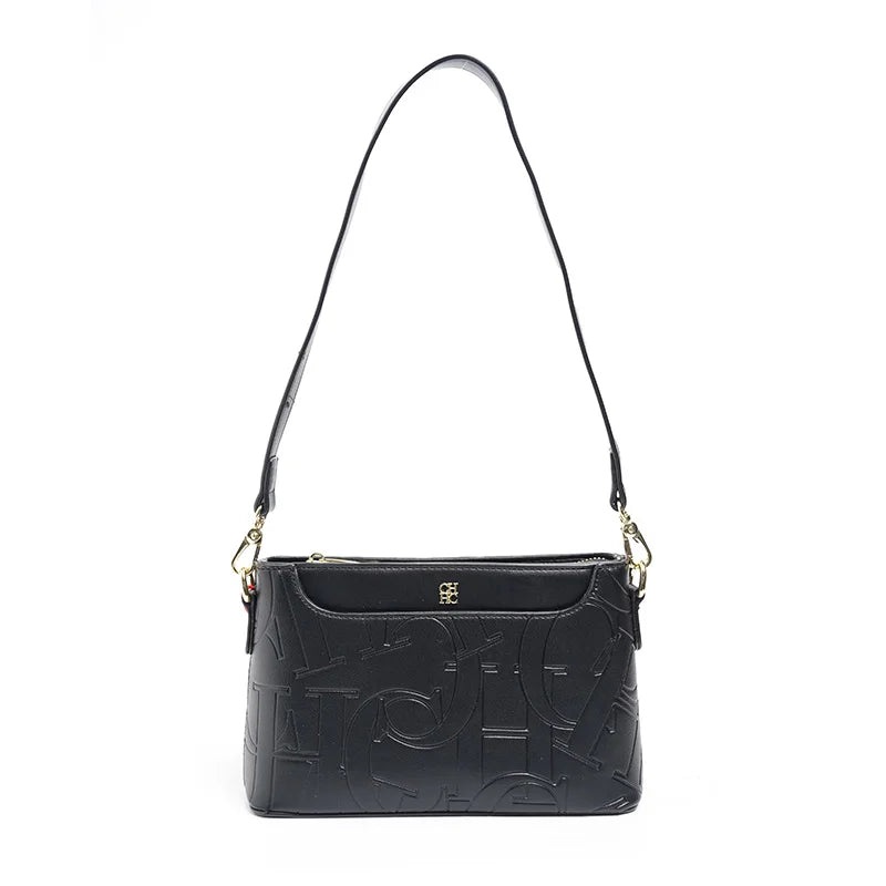 CH Women's Crossbody Bag Premium Simple Design Women's Shoulder Bag Temperament Classic Style Pure Colour Monogram Printed Style
