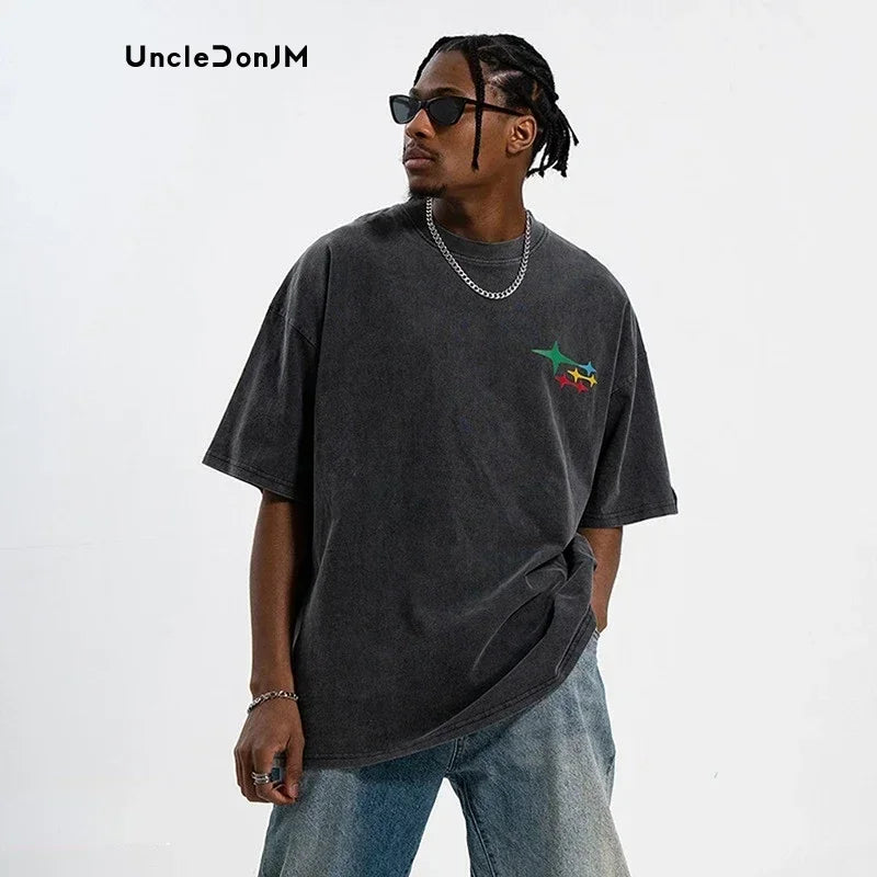 Graphic T Shirt Men Street Wear Couple T-shirt Harajuku Vintage T Shirt 2023 Summer Oversized T Shirt Y2k Clothes