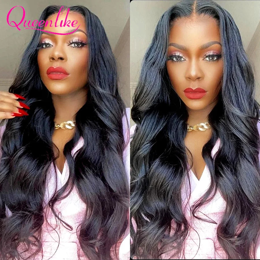 Queenlike 26 28 30 32 inch Body Wave Bundles 100% Human Hair with 4x4/5x5 Lace Closure Brazilian Raw Hair Bundles for Women