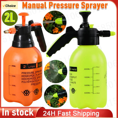 2/3L Garden Watering Can Gardening Household Watering Can Pneumatic Disinfection Spray Watering Can Watering Can Sprayer Bottle