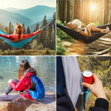 Load image into Gallery viewer, Camping Hammock Lightweight Hammock Portable Hammocks for Indoor Outdoor Hiking Camping Backpacking Travel Backyard Beach
