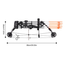 Load image into Gallery viewer, Compound Bow Kit 30~60lbs, Archery Hunting Bow Set with12 arrows and bullseye paper, Right Hand Compound Bow Arrow Set
