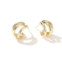 Load image into Gallery viewer, 2025 New European and American Simple Metal Arc Earrings Are Small Accessories For Woman‘s Korean Fashion Jewelry Girls Students
