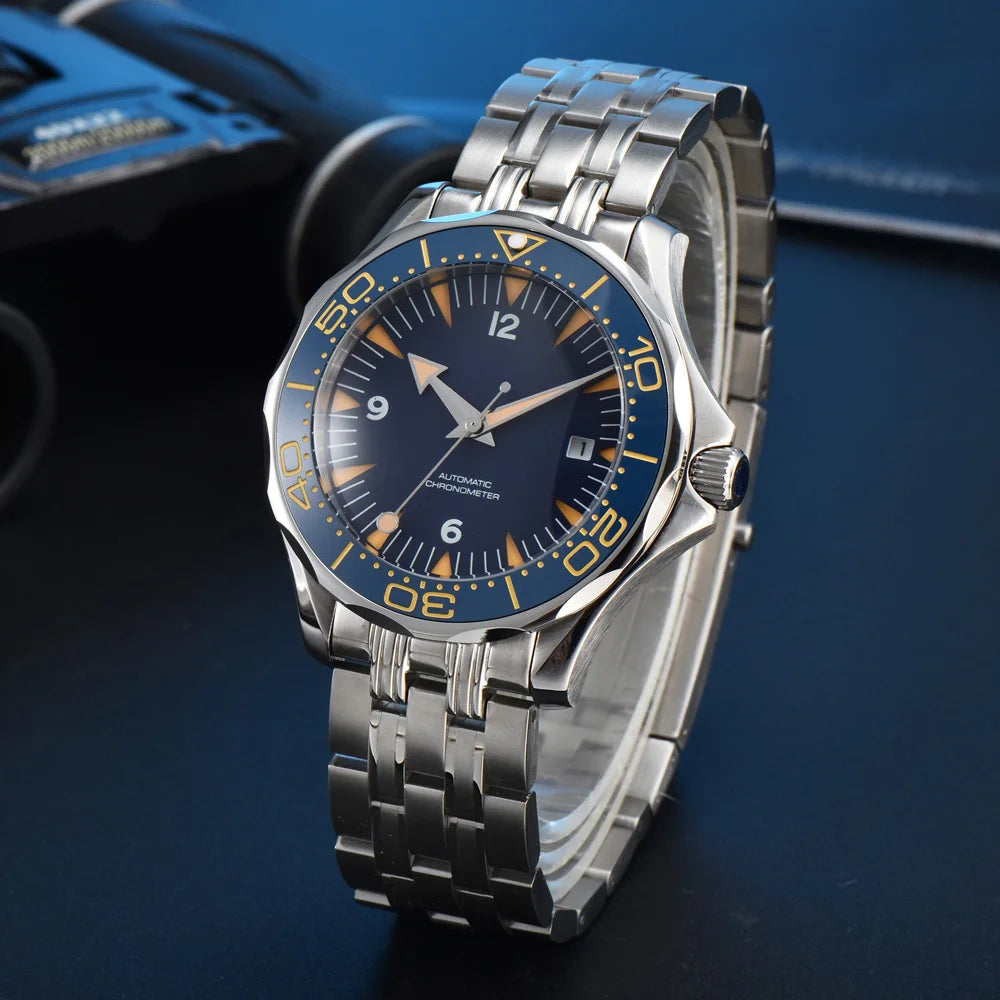 Men's Watch, 8215 Automatic Movement, Men's Mechanical Wristwatch, Stainless Steel Water Resistant Bracelet