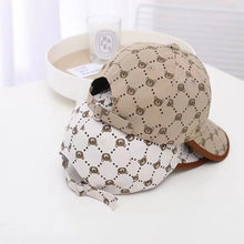 Load image into Gallery viewer, 2 Style White Kahki New Fashion Baby Cartoon Hat Kids Cotton Baseball Cap Infant Toddler Adjustable Snapback Hat For Children
