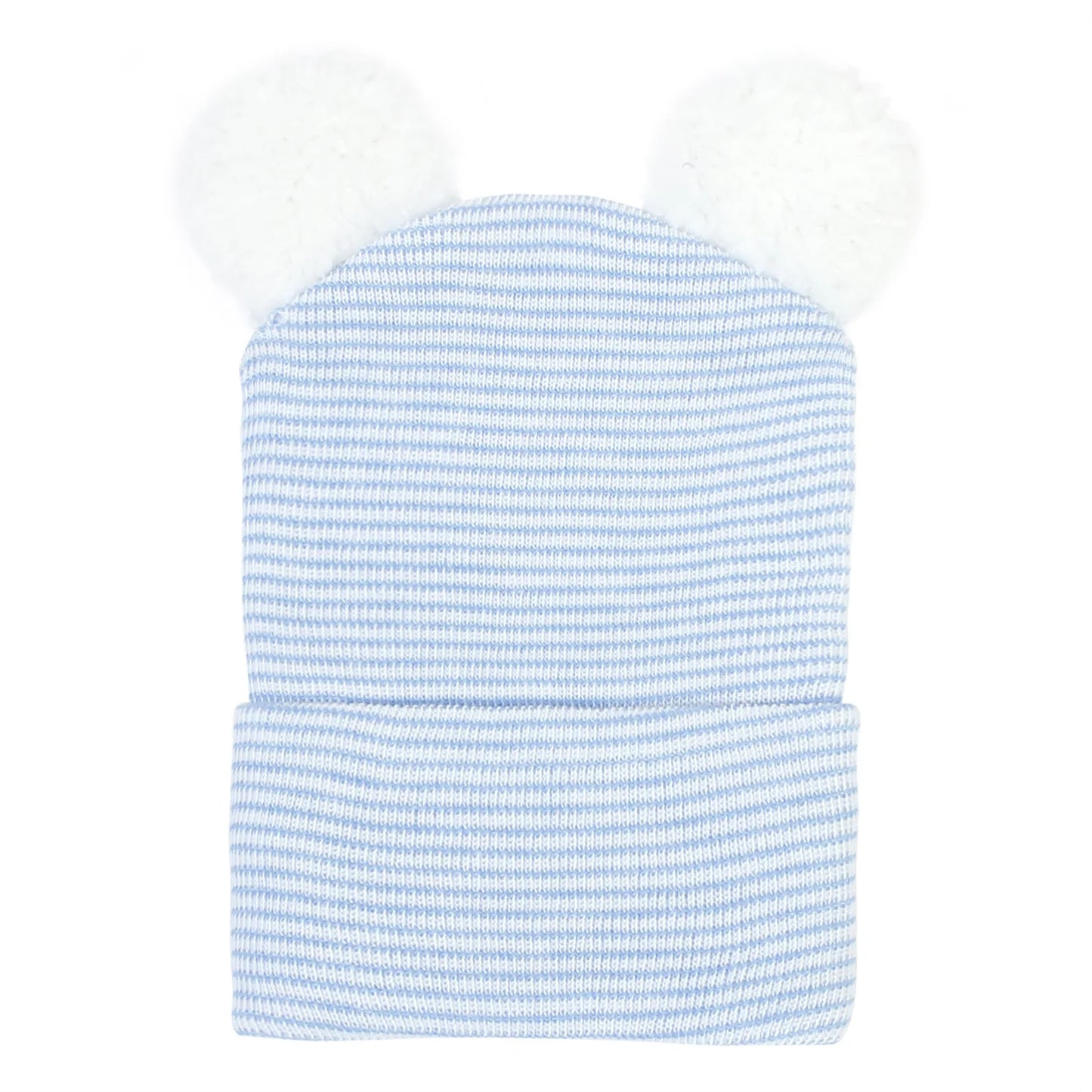Newborn Baby Beanie Hat Cute Pompom Hairball Knitted Baby Warm Hats Infant Boys Girls Caps Bonnet Soft Hospital Hat Solid Color