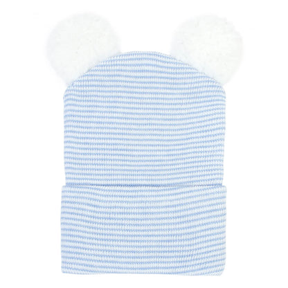 Newborn Baby Beanie Hat Cute Pompom Hairball Knitted Baby Warm Hats Infant Boys Girls Caps Bonnet Soft Hospital Hat Solid Color